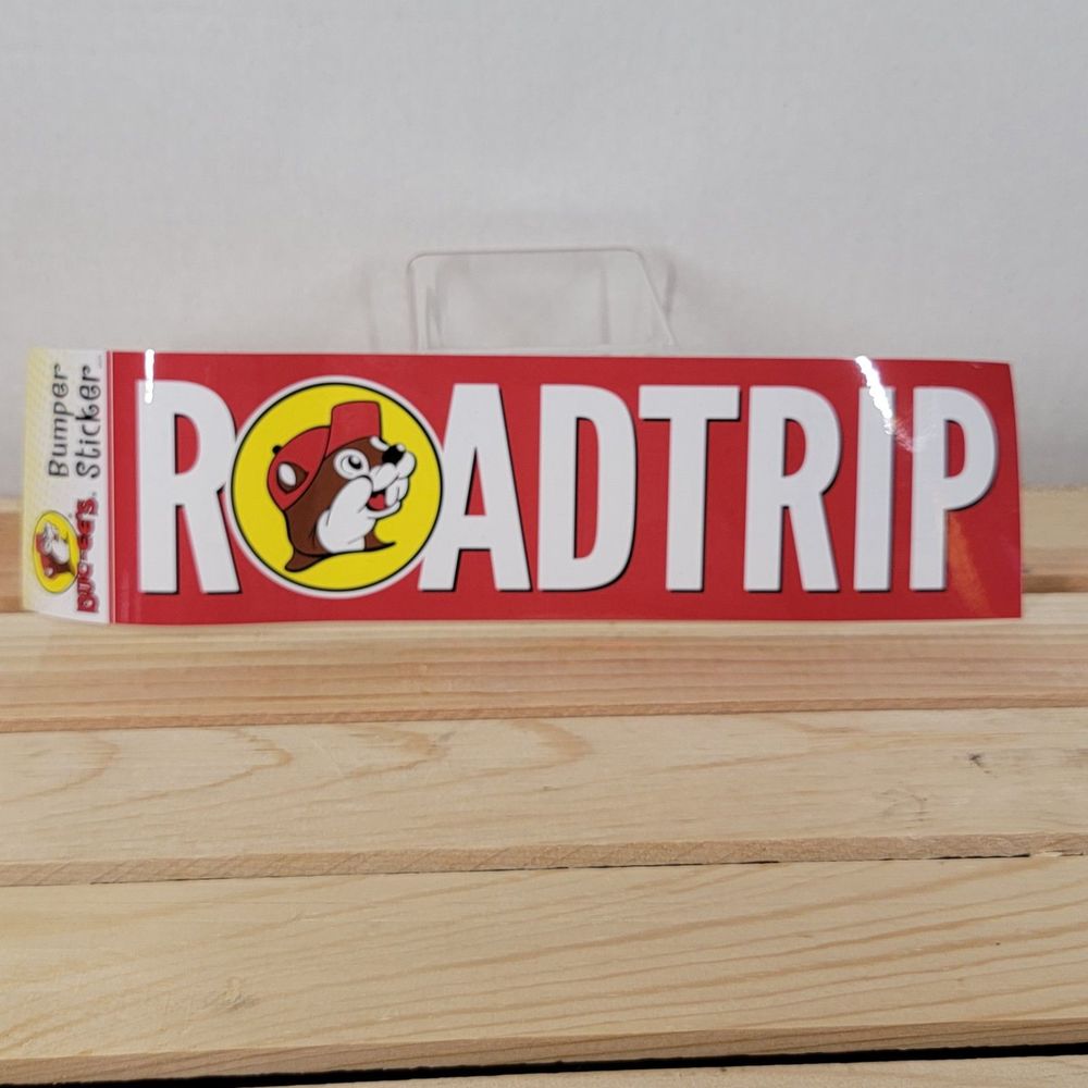 Buc-ee's Road Trip Bumper Sticker 10.5" X 3" NEW